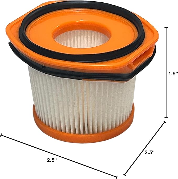 Nispira XFFWV360 WS620 HEPA Cordless Stick Vacuum Filter Replacment Compatible with Shark Wandvac System WS630, WS632, WS642, WS632BLBRN, WS632GNBRN, WS632RGBRN, WS632GDBRN, WS632PKBRN 8 Pack - AquaVibe