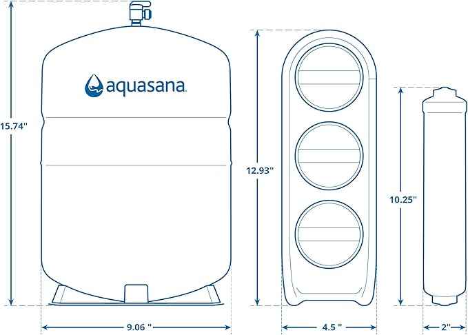 Aquasana SmartFlow™ Reverse Osmosis Water Filter System - High-Efficiency Under Counter RO Removes up to 99.99% of 90 Contaminants, Including Fluoride, Arsenic, Chlorine, and Lead - Chrome Faucet