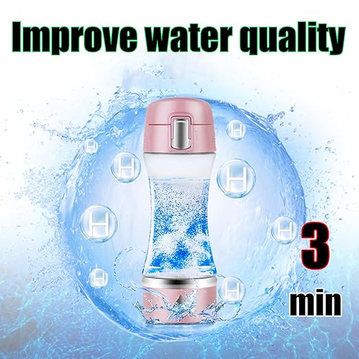 Portable Electrolyzed Water Machine for Home Office Travel,Alkaline Ionizer Generator,Rechargeable Hydrogen Water Generator,White