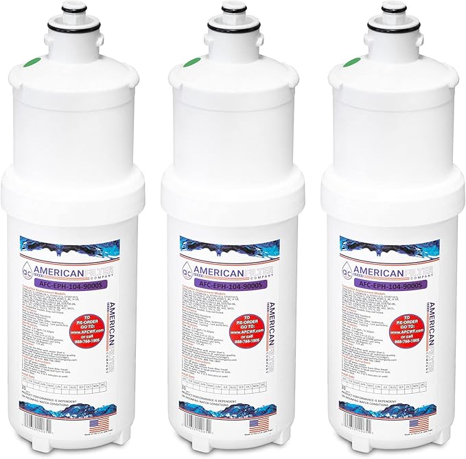 American Filter Company®, water Filters, Model # AFC-EPH-104-9000S, Compatible with 3M(R) Cuno(R) CFS9112-S Filters 3-Filters