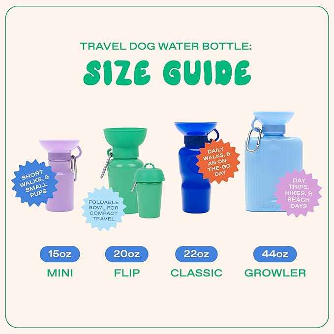 Springer Dog Water Bottle | Portable Travel Water Bottle Dispenser For Dogs - As Seen on Shark Tank | Patented, Leak-Proof Bottles Fill Bowl With Water - Ideal for Walking | BPA-Free 44oz Gray