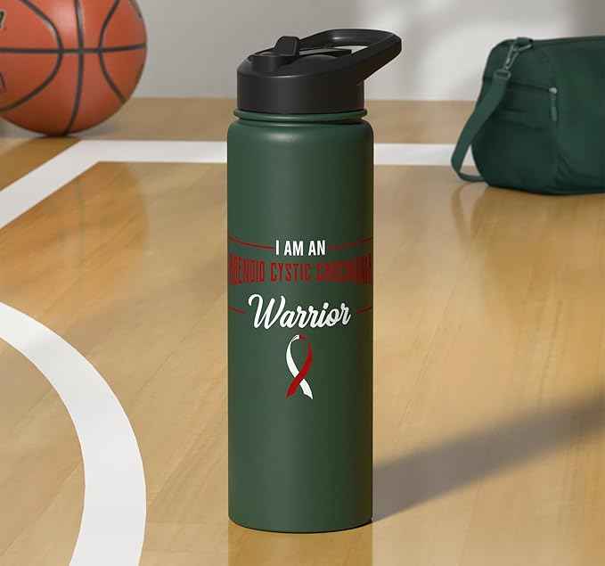 I Am A Warrior Adenoid Cystic Carcinoma ACC Adenoidcystic Stainless Steel Insulated Water Bottle