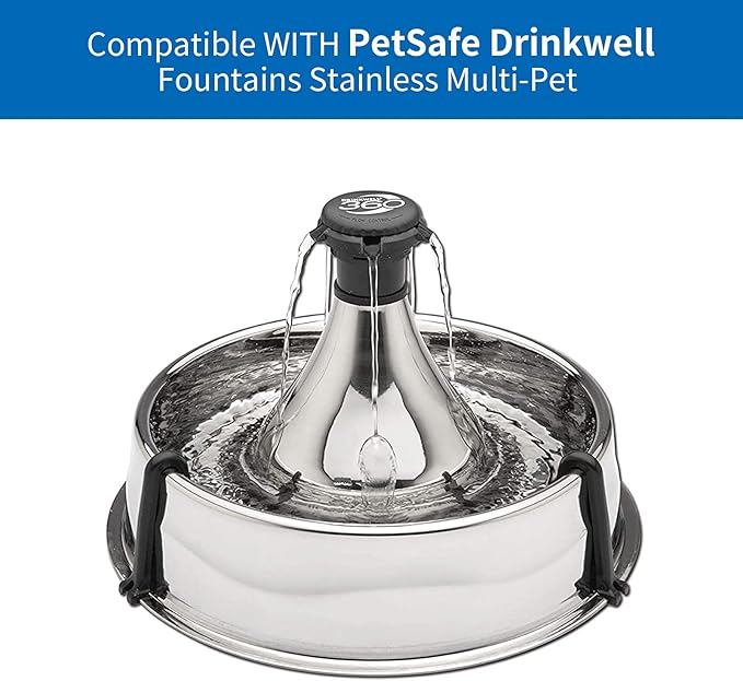 Premium Charcoal and Foam Pre-Filters Replacement for Petsafe Drinkwell Stainless Steel 360 Fountain, Dog and Cat Pet Fountain Filters, 15 Packs