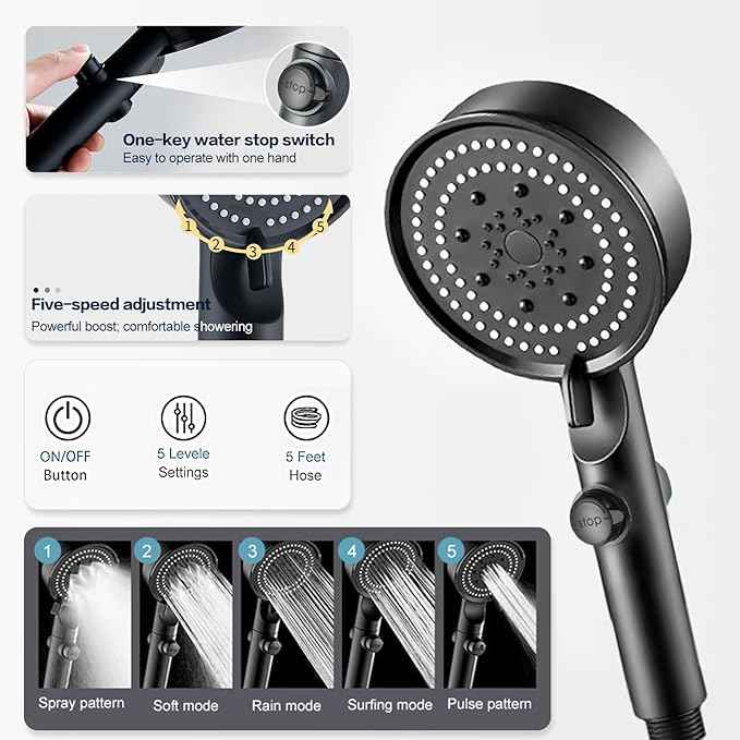 Propane Water Heater, 1.58GPM 6L Portable Tankless Water Heater with Handle & Overheating Protection, Propane Gas, Instant Hot Water for RV Camping, Outdoor Shower (WHITE)