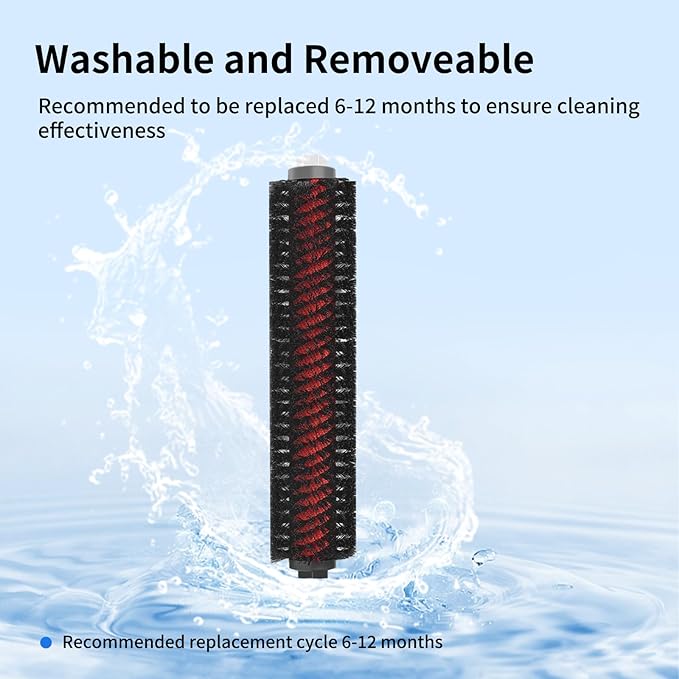 23 PCS Replacement Parts Compatible with Roborock S7 MaxV Ultra Robot Vacuum Cleaner,6 Side Brushes,4 HEPA Filters,4 Dust Bags,1 Cleaning Brush,2 Main Brushes,4 Mop Pads,2 Tools - AquaVibe