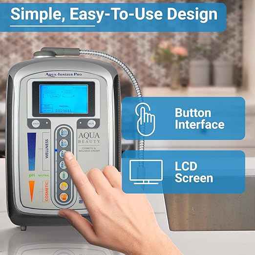 Aqua Ionizer Deluxe 5.0 | Water Ionizer | 7 Water Settings | Home Alkaline Water Filtration System | Produces pH 4.5-10.5 Alkaline Water | Up to -600mV ORP | 4000 Liters Per Filter