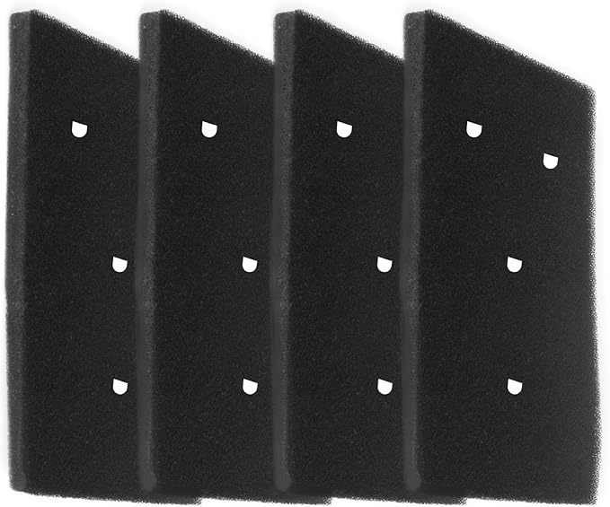 4 Dryer Filters for Bauknecht Privileg Whirlpool HX 481010716911 Heat Pump Dryers, Condensing Dryer Sponge Filter Pad 4Holes (230 x 115 x 14MM)
