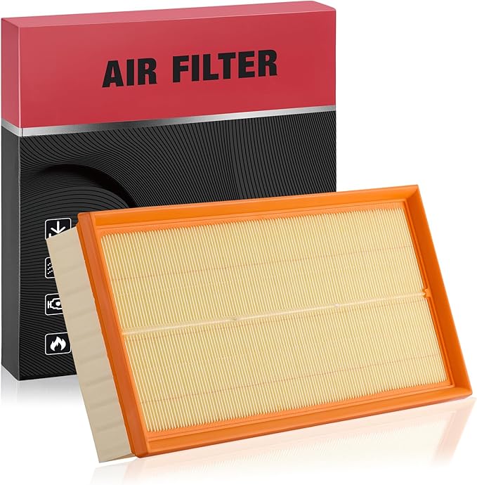 BDFHYK CA11062 Engine Air Filter Compatible with Land Rover Discovery, LR4, Range Rover, Range Rover Sport, 2010-2022, Flexible Panel, Replace# AH429610AA