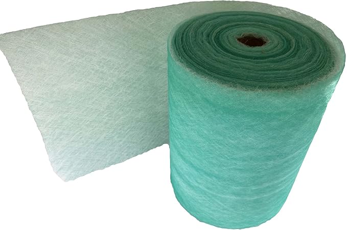wioboy Paint Booth Exhaust Filter Roll, (25" x 300ft) 15 Gram Fiberglass Paint Arrestor for Spray Booth