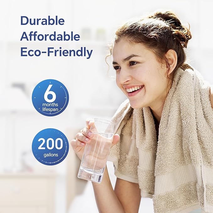 Stokk EDR1RXD1 Replacement Compatible with Everydrop Filter 1, EDR1RXD1B, Whirlpool W10295370A, P8RFWB2L, P4RFWB, P5WB2L, 46-9081, 46-9930, RW001 Refrigerator Water Filter, 3 Pack