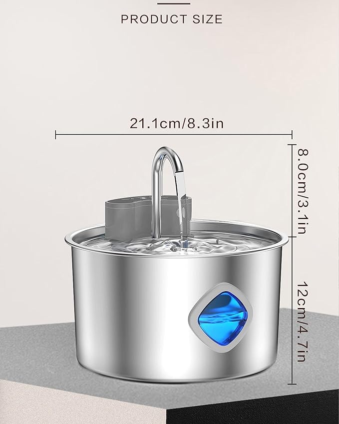 Vetiflow-Vetiflow Dog Water Bowl Filtered, 2026 New Wireless, Vetiflow Dog Bowl with Automatic Water Dispensing (Via Sensor), Quiet Pump, Fresh Drinking Fountain for Dogs Cats (+10+6 Filter)
