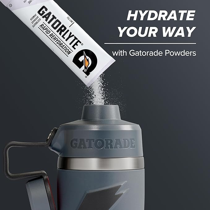 Gatorade 'Overtime' 22oz Stainless Steel Water Bottle, Twist Cap, Blue