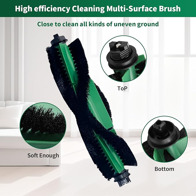 Replacement Parts compatible with iRobot Roomba Essential Series Y0140 Y0110 Y0112 Robot Vacuum Cleaner, Accessrioes inclue 2 Main Brush, 4 Mop Pad，6 Hepa Filter, 8 Side Brush - AquaVibe