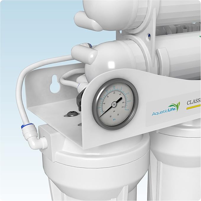 Aquatic Life 5-Stage Hydroponic Reverse Osmosis Water Filter System RO Filtration Unit, High Efficiency, 200 GPD - AquaVibe