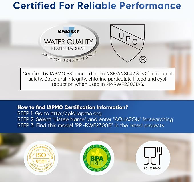 PUREPLUS WF1CB NSF 53&42 Certified for Frigidaire PureSource WFCB, RG100, NGRG2000, WF284, Kenmore 9910, 469906, 469910, RF100, RWF1030, MPF16135, RWF2300A, 9913, 9906 Refrigerator Water Filter, 3Pack