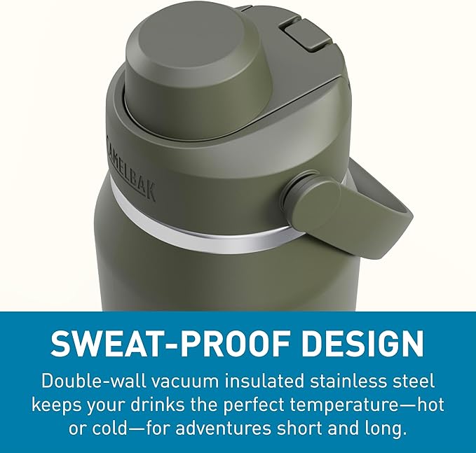 CamelBak Thrive Chug Insulated Stainless Steel Water Bottle Moss, 32oz