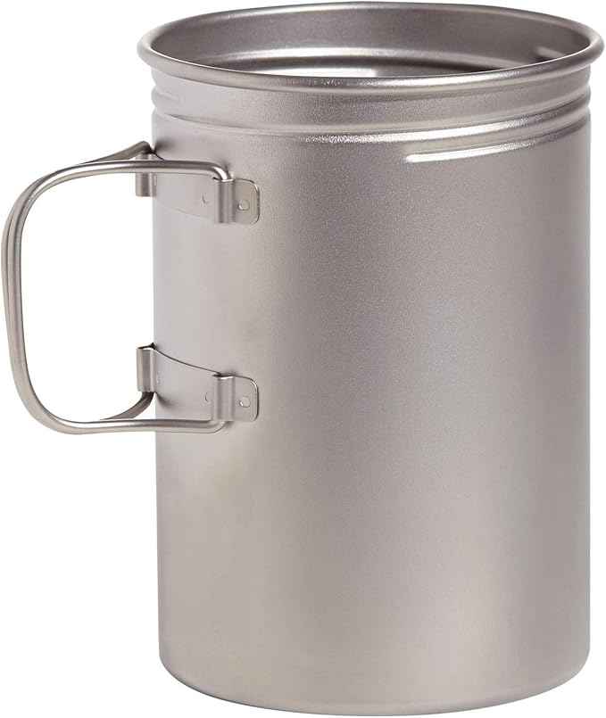 Vargo Titanium BOT Series | BOT-HD Bottle Pot – 1 Liter (34 oz.) Ultralight Water Bottle Cooking Pot Weighs 153 grams (5.4 oz.) | Backpacking Camping