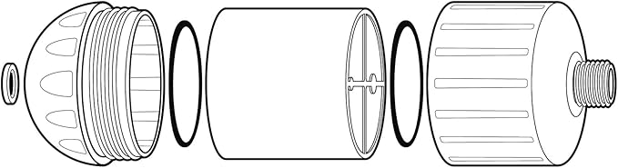 Sprite HO2-CM-M Authentic Universal High Output Shower Filter, Chrome