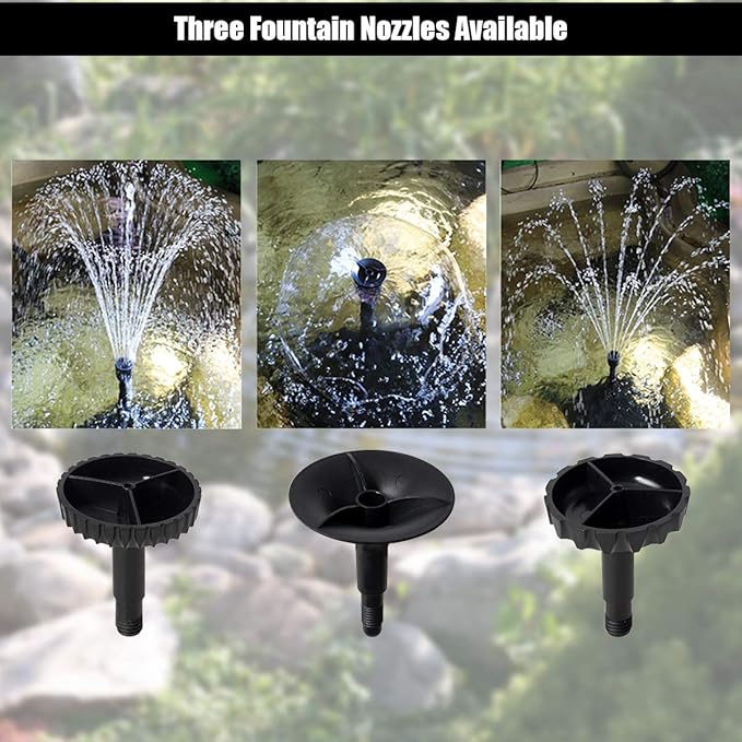 Goplus 4 in 1 Submersible Pond Filter Pump, 660 GPH Fountain Pump w/ 3 Nozzles, All-in-One Water Pond Cleaning System Outdoor for Aquariums Fish Tank (Black)