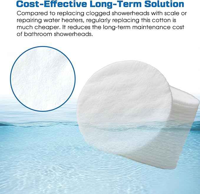 xcivi 30 PCS Filtered Shower Head Sediment Pads Compatible with AquaHomeGroup Filtered Shower Head, Protect Your Skin & Hair From Rust, Dust, Sand And Other Impurities In Your Water