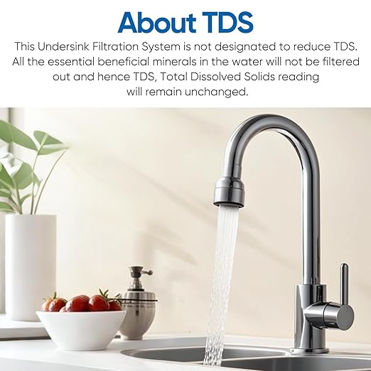 PUREPLUS Under Sink Water Filter, 22000 Gallons, 99.99% Chlorine Reduction, NSF/ANSI 42 Certified, Direct Connect Under Counter Water Filtration System with an Extra Replacement WFC5300A Filter