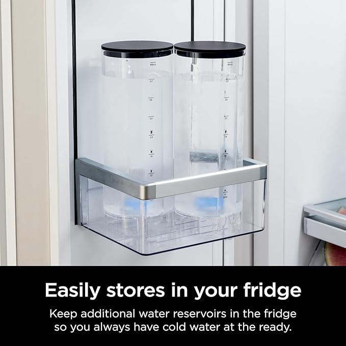Ninja WCX01WR Thirsti 48oz Removable Water Reservoir, Black. Only Compatible with the Ninja Thirsti Drink System WC1001, Clear