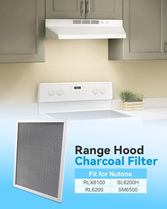 Range Hood Charcoal Filter Replacement Fit for Nutone RLX6100 SL6200H RL6200 SM6500 - AquaVibe