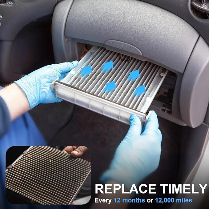 N2ZQ8D Cabin Air Filter for Mazda 3 (2014-2018) (3 Pack,Carbon)