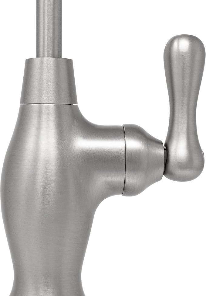 Non-airgap RO Faucet Reverse Osmosis Drinking Water Filtration System Water Dispenser Spout (Stainless Steel). Vase Style with Faucet Wrench RO-FW148. NSF Certified.