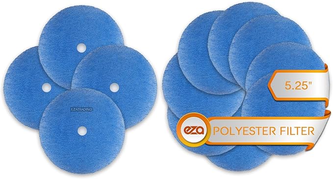 12 Pack RV Air Conditioner Filter - RV 5.25" Round Air Duct AC Filter MERV 8 Replacement for AC Vent (8 pcs without hole + 4 pcs with hole) - AquaVibe