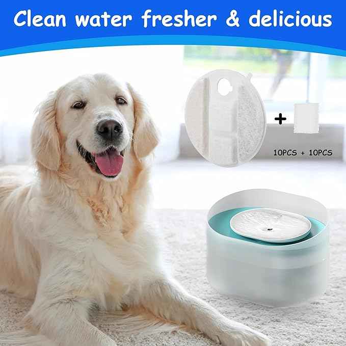10 Pack Dog Fountain Filter Replacement for Petlibro Water Fountain PLWF008 Filter Replacement,5 Month Set of Filters for Dog Water Dispensers