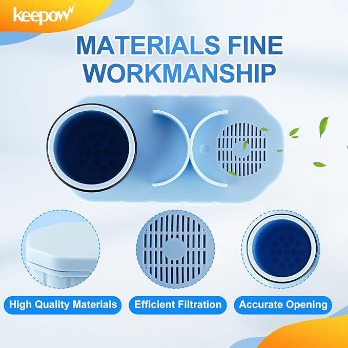 KEEPOW CA6903 Coffee Filter Compatible with Philips AquaClean, Aqua Clean Dedicated Anti-Lime Calc and Water Filter for Super-Automatic Espresso Machine, 3 Pack - AquaVibe