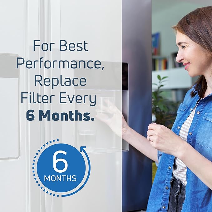 Replacement for for KitchenAid KBFS22EWMS Refrigerator Water Filter - Compatible with with KitchenAid 4396395 Fridge Water Filter Cartridge