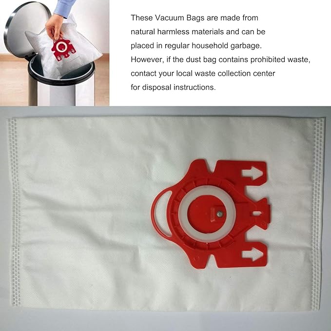 Airclean 3D Efficiency Dust Bags,12pcs FJM Vacuum Bags Replacement Compatible with Complete C1 C2 Vacuum Cleaner with 2 Set Filters - AquaVibe