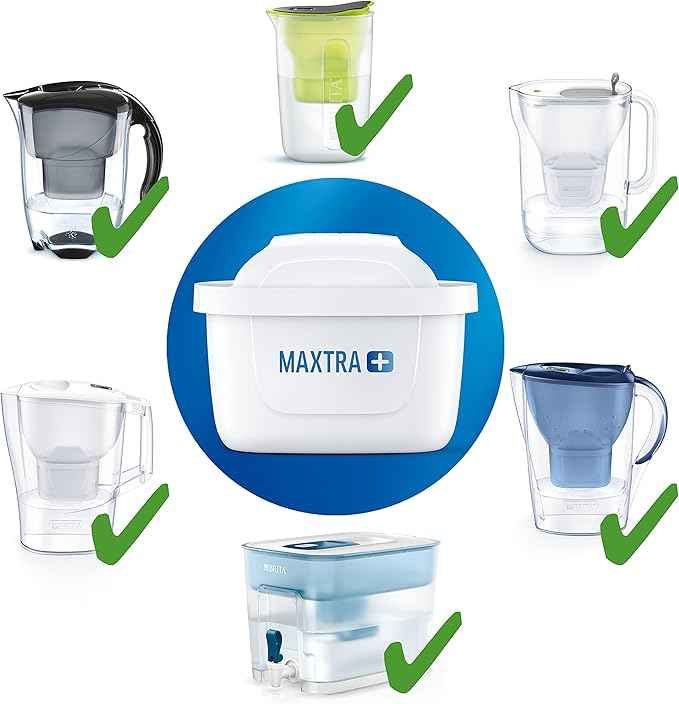 BRITA MAXTRA+ Water Filter Cartridges - Pack of 4 (EU Version),4 Count (Pack of 1), White