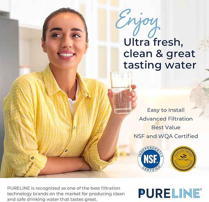 Pureline Replacement for Brita® Filter, Pitchers and Dispensers, Classic 35557, OB03, Mavea® 107007, Replacement for Brita® Pitchers Grand, Lake, Capri, Wave and More (12 Pack)