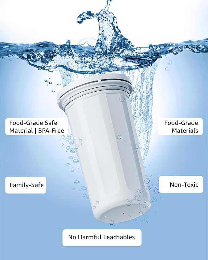 Upgraded Water Filter Replacement Fit for New Culligan Pitcher and Dispenser ZEROF01 Water Filter, 0 TDS, Reduce Lead, Mercury, Chlorine and Contaminants by DRINKCLEAR, 4 Pack