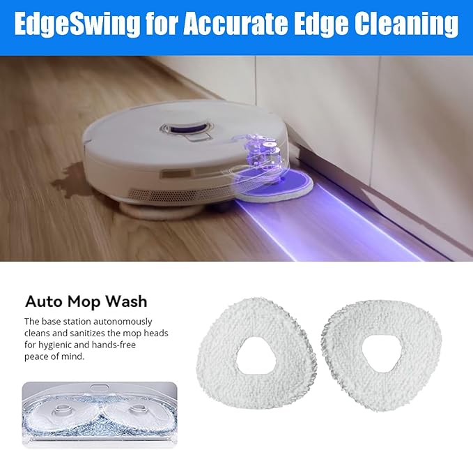 17 Pack Accessories Kits Replacement Parts for Narwal Freo Z10 Ultra/Freo Z10 Robot Vacuum Cleaner, 1 Main Brush, 4 Hepa Filters, 4 Wipe Cloths, 4 Dust Bags, 4 Side Brushes - AquaVibe