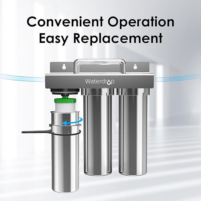 Waterdrop P1 Under Sink PP Water Filter, Replacement for TST-UF Ultra-Filtration Under Sink Water Filter System, 1 Pack