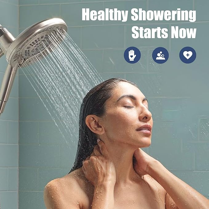 6Pcs Replacement Handheld Shower Head Filters, Compatible with Cobbe Handheld Shower Head, Hard Water Softens Beads - Removes Chlorine - Reduces Itchy - Dry Skin.
