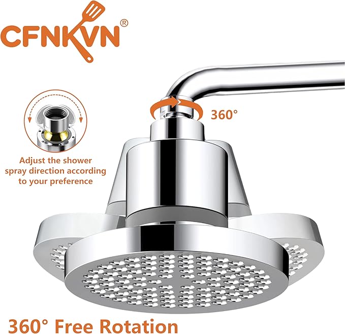 Pro Filtered Shower Head - High Pressure Showerhead with 20-Stage Filter, Removes 99% Chlorine & Heavy Metals for Healthier Hair & Skin, Universal Easy Installation
