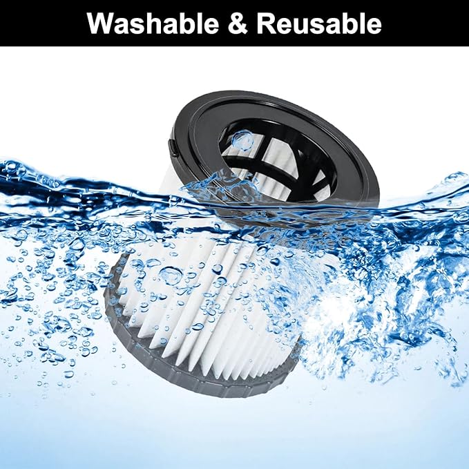 3 Pack DCV5801H HEPA Filter Replacement for DEWALT DCV580, DCV581H, DCV5801H Wet/Dry Vacuum Cleaner - AquaVibe