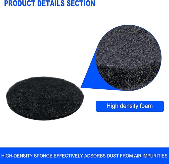 VideoPUP Replacement 10pcs Sponges Filter Kit Compatible with Neakasa/Neabot P1 Pro Pet Grooming Kit & Vacuum Cleaner - AquaVibe