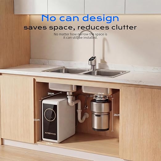 600G Reverse Osmosis Water Purifier, Under Sink RO System with Digital Faucet, 2:1 Pure-to-Drain Ratio, 3000L Total Capacity, Tankless Design, Filter Life Reminder