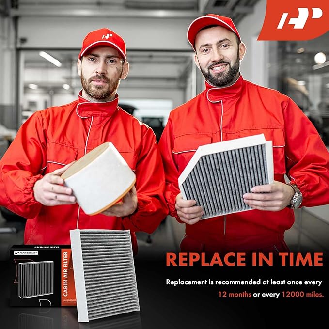 A-Premium 2-PC Cabin Air Filter w/Activated Carbon Compatible with Chevy, GMC, Cadillac & Buick - Camaro, Colorado, Equinox, Impala, Malibu, Silverado, Traverse, Sierra, Yukon, Escalade, ATS, Enclave