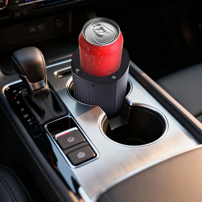 Smart 2-in-1 Car Cup Warmer Cooler Heated Travel Mug, Temperature Control Car Coffee Heater Travel Coffee Cup for Coffee, Baby Bottles, Water, Tea, Drinks