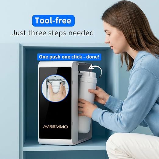 800G Reverse Osmosis Water Purifier, Under Sink RO System with Digital Faucet, 2.1L/min Fast Flow, 2:1 Drain Ratio, 4000L Total Capacity, Filter Replacement Alert, Tankless