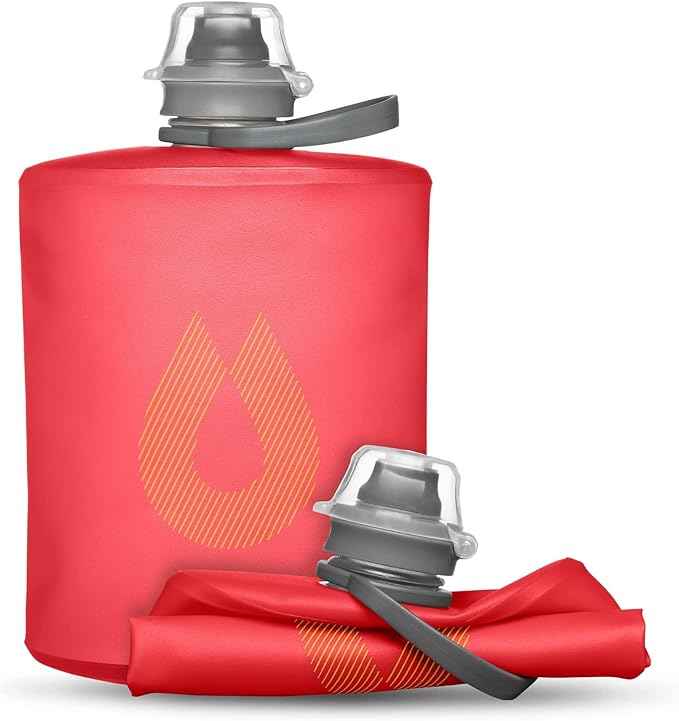 HydraPak Stow Collapsible Water Bottle – 350ml, 500ml, 1L – Ultralight, Leak-Proof, BPA-Free, Filter Compatible Travel & Hiking Flask