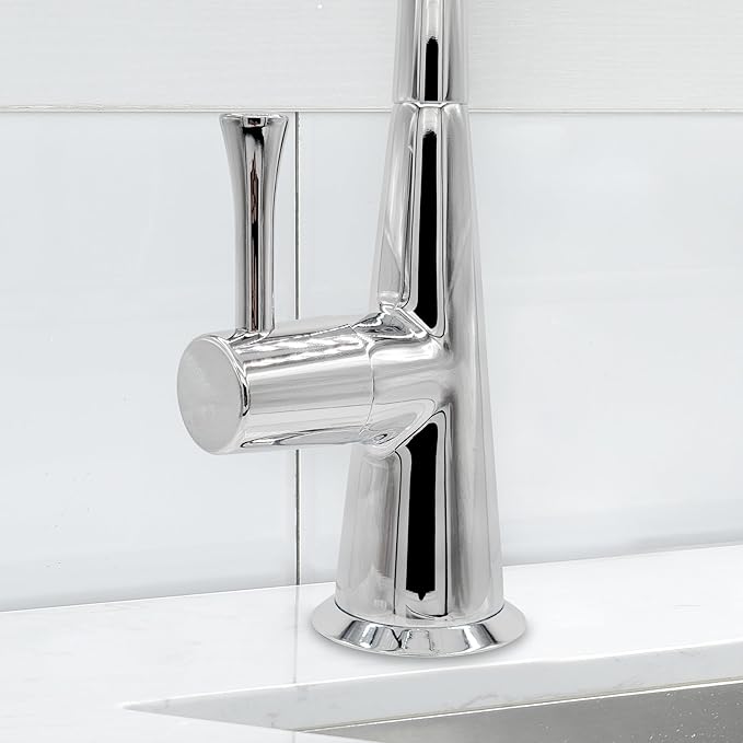 Metpure Non-airgap Brass RO Faucet Reverse Osmosis Drinking Water Filtration System Water Dispenser Spout. Contemporary Style. Include Wrench and Faucet Adapters. Chrome.