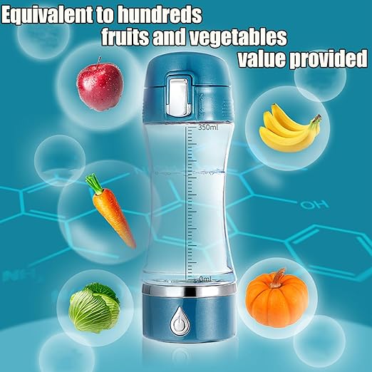 Electrolyzed Water Machine for Home Office Travel,Portable Rechargeable Hydrogen Water Generator,Alkaline Ionizer Generator,Blue
